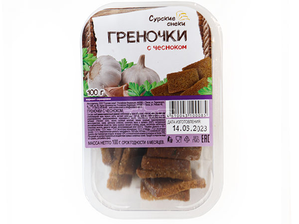 Сурские гренки с Чесноком (100 гр) в Братске