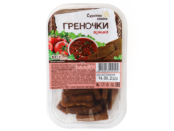 Сурские гренки с Аджикой (100 гр) в Братске