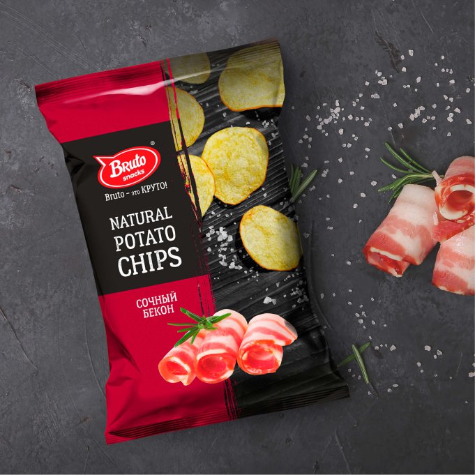 Картофель «Бруто» со вкусом бекона 130 гр. в Братске