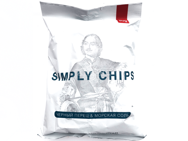 Картофельные чипсы "Simple chips" Морская соль и черный перец 80 гр. в Братске